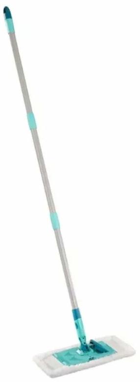 Grindų šluota Leifheit Super Duster, balta sp./pilka sp./turkio sp., 148 cm
