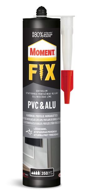 Klijai montažiniai Moment Fix PVC & Aluminum, 0.44 kg, balkšva sp.