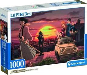 Пазл Clementoni Lupin III 37054, 50 см x 70 см, 1000 шт., многоцветный
