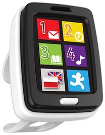 Lavinimo žaislas Smily Play Clever Watch, 15 cm, EN, PL, balta sp./juoda sp.