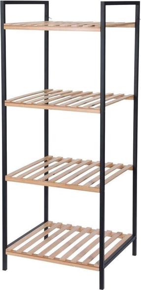 Vonios lentyna Bathroom Solutions, juoda sp./ruda sp., 32.5 cm x 38 cm x 95 cm