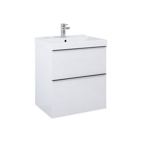 Vonios spintelė po praustuvu Elita Look 60 2DR, balta sp., 44.9 cm x 60 cm x 63.5 cm