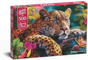 Dėlionė CherryPazzi Reclining Leopard 20166, 50 cm x 34.5 cm, 500 vnt.