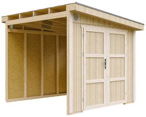 Sodo sandėliukas Timbela SmartSide M938B, 236 cm x 250 cm x 231 cm, ruda sp.