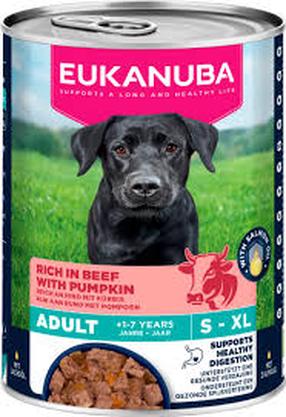 Šlapias šunų maistas Eukanuba, jautiena/moliūgas, 0.4 kg