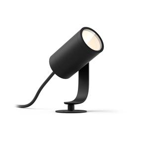 Brīvi stāvošs āra gaismeklis Philips Hue Lily Extension, 8W, LED, IP65, melna krās., 7 cm x 19.2 cm