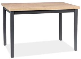 Stalas Scandinavian Adam, ąžuolo/juoda, 100 cm x 60 cm x 75 cm (pažeista pakuotė)