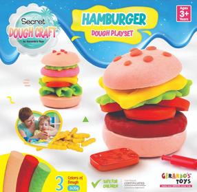 Пластилин Gerardo's Toys Hamburger, многоцветный