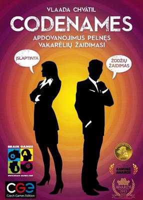 Kortų žaidimas Brain Games Codenames, LT