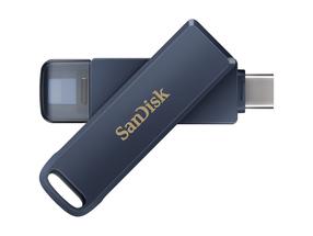 USB atmintinė SanDisk iXpand SDIXD0N-128G-GN6NE, mėlyna sp., 128 GB