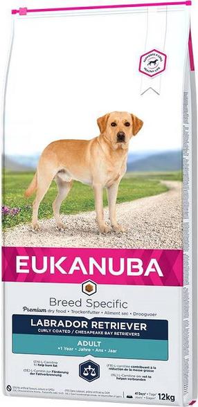 Sausas šunų maistas Eukanuba Breed Specific Labrador Retriever Adult, vištiena, 12 kg