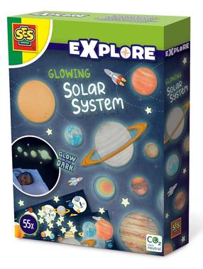 Uzlīme SES Creative Glowing Solar System, daudzkrāsaina