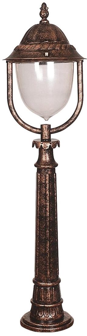 Pastatomas lauko šviestuvas Opviq BSU-68212-BKR-M1-B, 60W, E27, IP65, bronzos sp./ruda sp., 30 cm x 115 cm