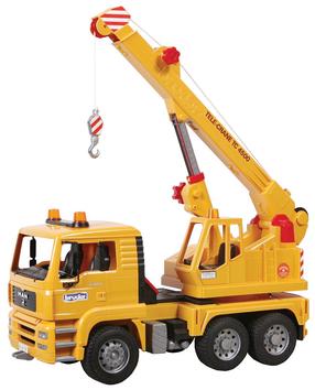 Rotaļu ceļamkrāns Bruder BRUDER 02754, 1:16, dzeltena krās.