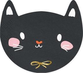 Papīra salvetes Pol-Mak Kitten, 15 cm x 13 cm, melna krās., 20 gab.