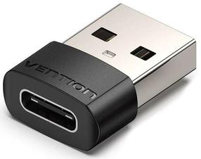 Adapteris Vention CDWB0 USB 2.0 Type A Vīrietis, USB 2.0 Type C Sieviete, melna krās.