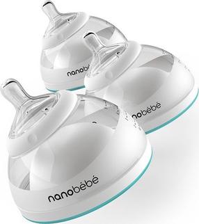 Rinkinys Nanobebe Breastmilk Baby Bottles, 150 ml, 0 mėn., mėlyna sp.