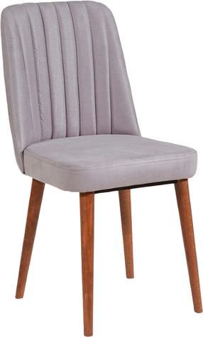 Valgomojo kėdė Kalune Design Vina 0701 869VEL5144, riešuto sp./šviesiai rožinė sp., 46 cm x 46 cm x 85 cm