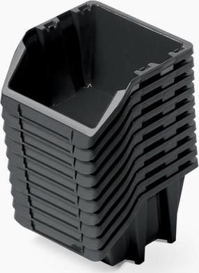 Ящик для инструментов Prosperplast KBISS20-S411, 28.8 см x 18.7 см x 15.8 см, черный цв.