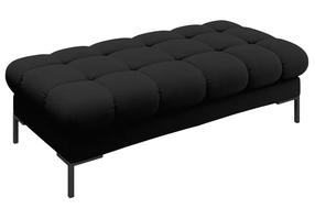 Prieškambario suoliukas Micadoni Home Mamaia, juoda sp., 62 cm x 133 cm x 41 cm