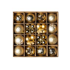 Eglutės žaisliukų rinkinys Christmas Touch N4/6024-PK, aukso sp., plastikas, 42 vnt.