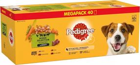 Šlapias šunų maistas Pedigree, ėriena/jautiena/vištiena/kalakutiena Vital Protection Mix In Gravy, 0.1 kg x 40 vnt.