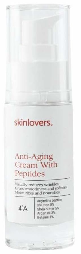Sejas krēms Skinlovers 4’A With Peptides, 30 ml