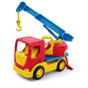  Mängukraanaga veoauto Wader Tech Truck Crane, punane v./kollane v.