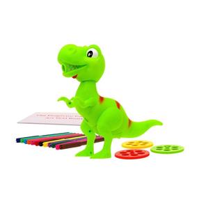 Zīmēšanas projektors, ar piederumiem, dinozaurs 2in1, zaļa krās.