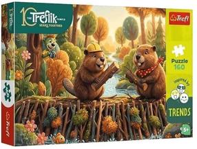 Пазл Trefl At the Beaver's, 41 см x 27 см, 160 шт.