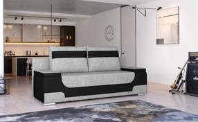Sofa Area Sawana 21, Soft 11, juoda sp./pilka sp., 92 x 200 cm x 90 cm