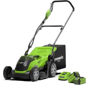 Akumuliatorinė vejapjovė Greenworks G40LM35K2x, 35 cm