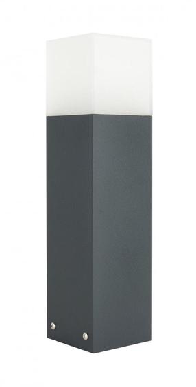 Brīvi stāvošs āra gaismeklis Su-Ma Cube Max 400, 20W, E27, IP44, tumši pelēka krās., 10 cm x 40 cm