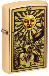 Žiebtuvėlis Zippo Tarot Card 48758, aukso sp.