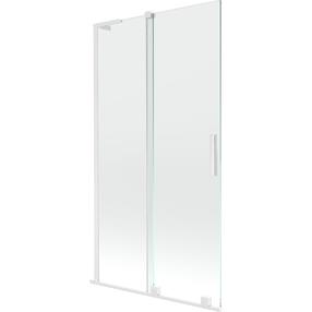 Dušo sienelė Mexen Velar L, 100 cm x 150 cm, skaidri sp./balta sp./grūdintas