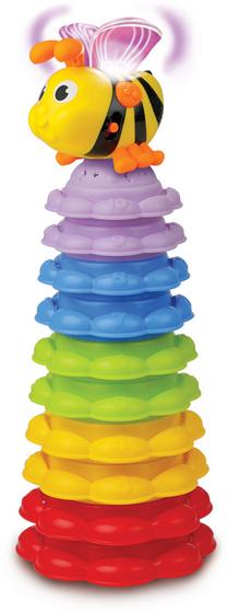 Lavinimo žaislas WinFun Colorful Pyramid Shining Bee, 26.5 cm, įvairių spalvų, 11 vnt.