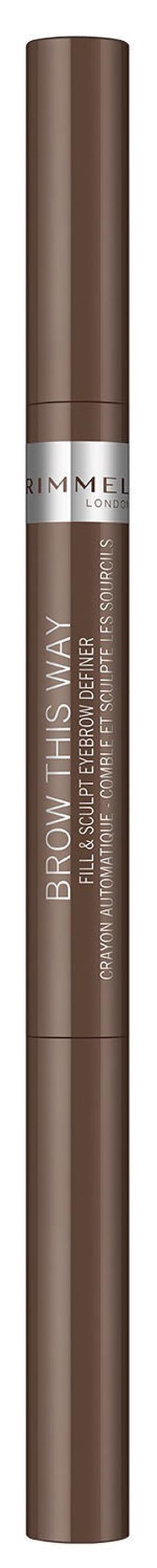 Карандаш для бровей Rimmel London Brow This Way Fill&Sculpt, 0.25 г 02 medium