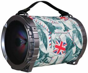 Bezvadu skaļrunis Omega OG73 Bazooka, zaļa krās., 20 W