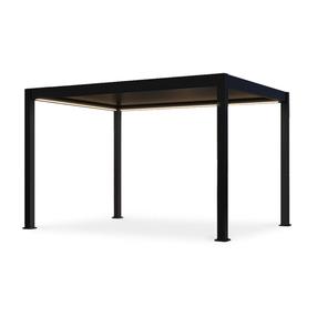 Pavėsinė Pergola Deluxe Pro Automatic, 310 x 256 cm, rusvai pilki sp.