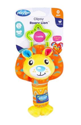 Žaislas vežimėliui Playgro Clipsy Roary Lion, įvairių spalvų