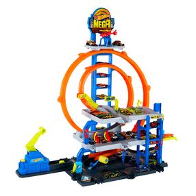 Автомобильная стоянка Mattel Hot Wheels Mega Loop JBM74, многоцветный