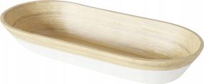 Тарелка для сервировки Boltze Bambo, 15 см x 6.5 см, 45 см, Коричневый цв./Белый цв.