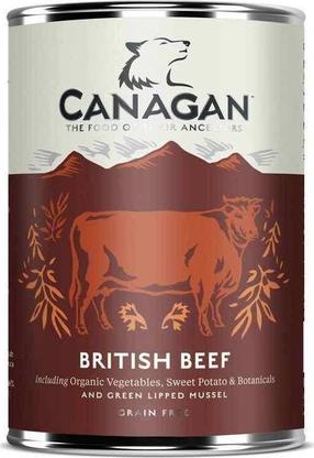 Šlapias šunų maistas Canagan British Beef, jautiena, 0.4 kg