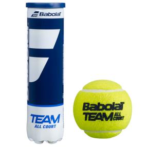 Tenisa bumbiņu komplekts Babolat Team All Court 1616, dzeltena krās., 4 gab.
