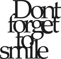 Sienos dekoracija Wallity Dont Forget To Smile, 70 cm x 67 cm