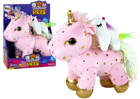 Плюшевая игрушка единорог Lean Toys Pets, розовый цв., 25 см