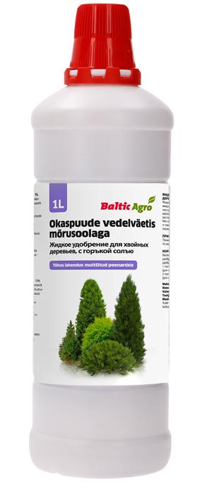 Vedelväetis igihaljastele taimedele, okaspuudele Baltic Agro, vedel, 1 l