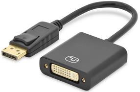 Адаптер Assmann Displayport / DVI-I AK-340401-001-S Display port 1.2, DVI-I female, 0.15 м, черный цв.