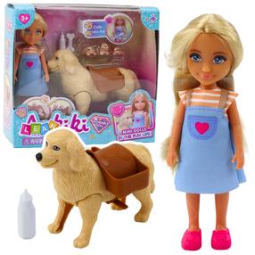 Nukk aksessuaaridega Lean Toys Ankiki Cute Baby Dog, 13 cm, mitmevärviline