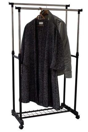Drabužių kabykla Ordinett Deluxe Double, 92.5 - 160 cm, juoda sp.